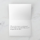 幸せな休日のクリスマスカード シーズンカード (内部)