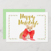 幸せな休日のコーギーカード シーズンカード (正面/裏面)