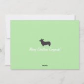 幸せな休日のコーギーカード シーズンカード (裏面)