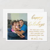 幸せな休日のゴールデン手書き家族の写真 ノートカード (正面/裏面)