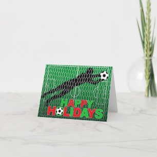 幸せな休日のサッカー競技場のゴール シーズンカード