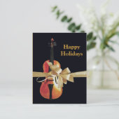 幸せな休日のバイオリン シーズンポストカード (スタンド正面)