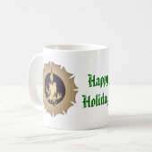 幸せな休日のマグ コーヒーマグカップ (正面左)