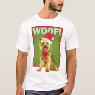 幸せな休日のヨークシャーテリア犬 Tシャツ