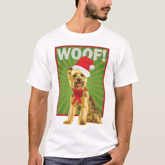 幸せな休日のヨークシャーテリア犬 Tシャツ (正面)