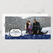 幸せな休日の写真カード シーズンカード (正面/裏面)