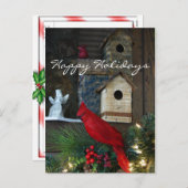 幸せな休日の基本的な郵便はがきはカスタマイズ シーズンポストカード (正面/裏面)