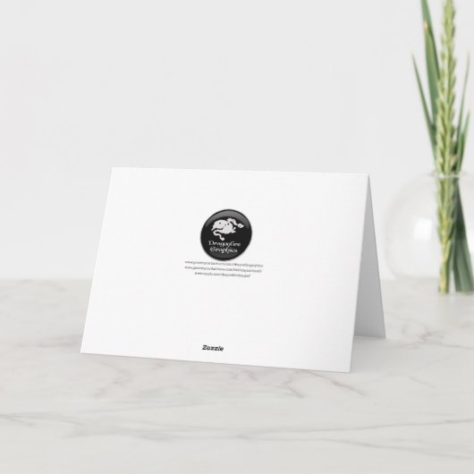 幸せな休日の娘の光っている赤いオーナメント シーズンカード (裏面)