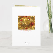 幸せな休日の挨拶状 シーズンカード (裏面)