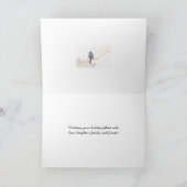 幸せな休日の挨拶状-暗目のユキヒメドリ シーズンカード (内部)