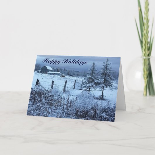 幸せな休日の挨拶 シーズンカード (正面)