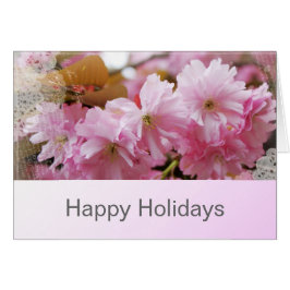 幸せな休日の挨拶 桜