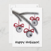 幸せな休日の眼球の郵便はがき シーズンポストカード (正面/裏面)
