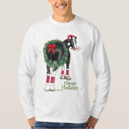 幸せな休日の諸州のばん馬のリース Tシャツ