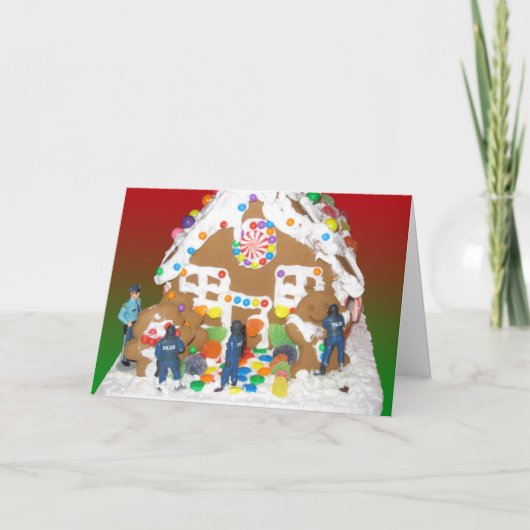 幸せな休日の警察は梳きます シーズンカード (正面)