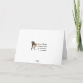 幸せな休日の赤及び金ゴールドのポインセチアののどホイル シーズンカード (裏面)