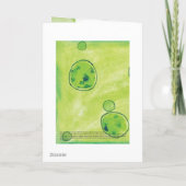 幸せな休日の"喜びのダンス"の挨拶状 シーズンカード (裏面)