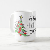 幸せな休日のlil'DudE コーヒーマグカップ (正面左)