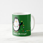 幸せな休日はペンギンのマグをつけます コーヒーマグカップ (正面右)