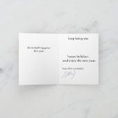 幸せな休日は及び新年を楽しみます シーズンカード (内部)