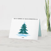 幸せな休日カードクラシックで青い木カード シーズンカード (裏面)