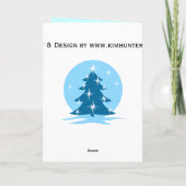 幸せな休日カードクラシックで青い木カード シーズンカード (裏面)