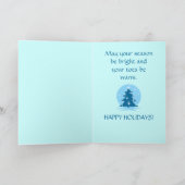 幸せな休日カードクラシックで青い木カード シーズンカード (内部)