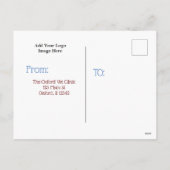 幸せな休日ペットビジネスクリスマスカード シーズンポストカード (裏面)