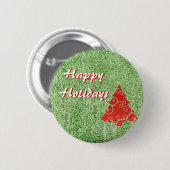 幸せな休日ボタン 缶バッジ (正面&裏面)