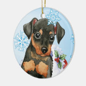 幸せな休日分Pin セラミックオーナメント (左)