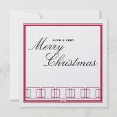 幸せな休日対メリークリスマスカード シーズンカード (裏面)