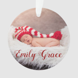 幸せな休日年/緑の雪片 オーナメント