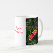 幸せな休日11ozのマグ1 コーヒーマグカップ (正面右)