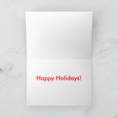 幸せな休日-かわいいWestie犬カード シーズンカード (内部)