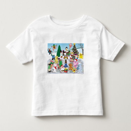 幸せな休日! トドラーTシャツ (正面)