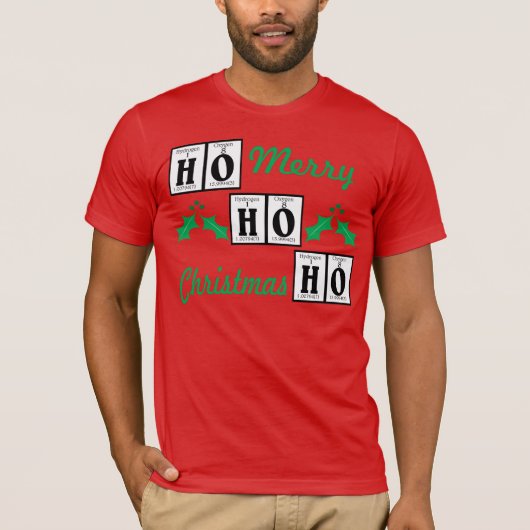 幸せな休日、メリークリスマス Tシャツ (正面)