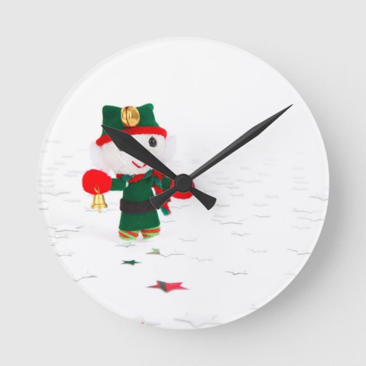 幸せな休日 ラウンド壁時計 (正面)