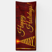 幸せな休日 横断幕 (縦)