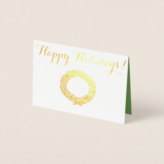 幸せな休日 箔カード (正面)