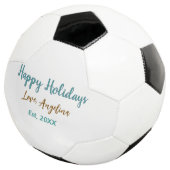 幸せな休日 青 茶 名前 愛 クリスマス スタイル サッカーボール (3/4)