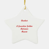 幸せな休日! - Dunbar セラミックオーナメント (裏面)