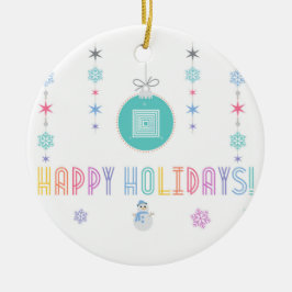 幸せな休日LLR Lularoeは2つをインスパイア セラミックオーナメント