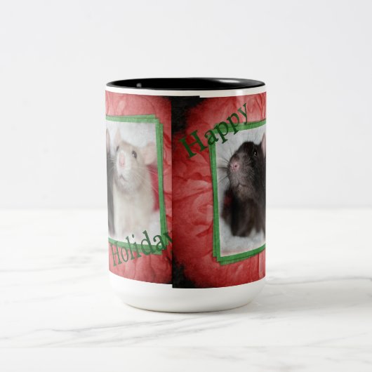 幸せな休日Ratties ツートーンマグカップ (中央)