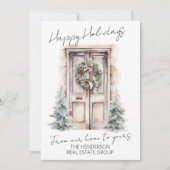 幸せな休暇をお過ごしください 私たちの家からあなたの家へ QR シーズンカード (正面)