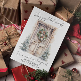 幸せな休暇をお過ごしください 私たちの家からあなたの家へ QR シーズンカード