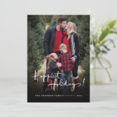 幸せな休暇 | エレガントなバファロープレイドの写真 シーズンカード (スタンド正面)