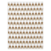 幸せな伸張のベンガルトラのテーブルクロス テーブルクロス (正面)