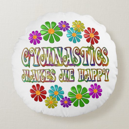幸せな体操 ラウンドクッション (正面)