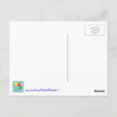 幸せな健康で裕福なバルーン肯定 ポストカード (裏面)