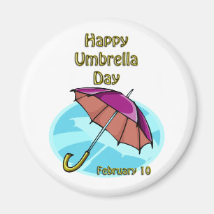 幸せな傘日2月10日 マグネット